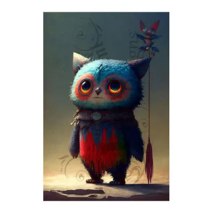 Afbeeldingen van Schattig demonische schepsel - Diamond painting - Josephiena.nl - DP-028