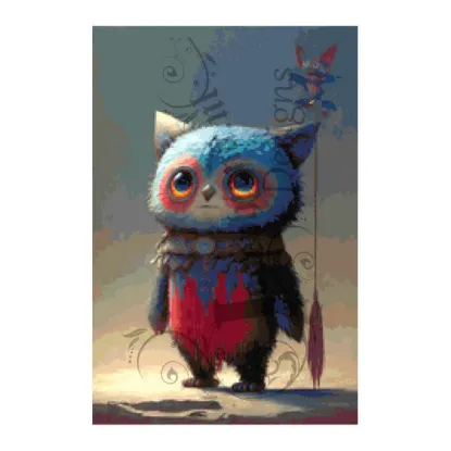 Afbeeldingen van Schattig demonische schepsel - Diamond painting - Josephiena.nl - DP-028