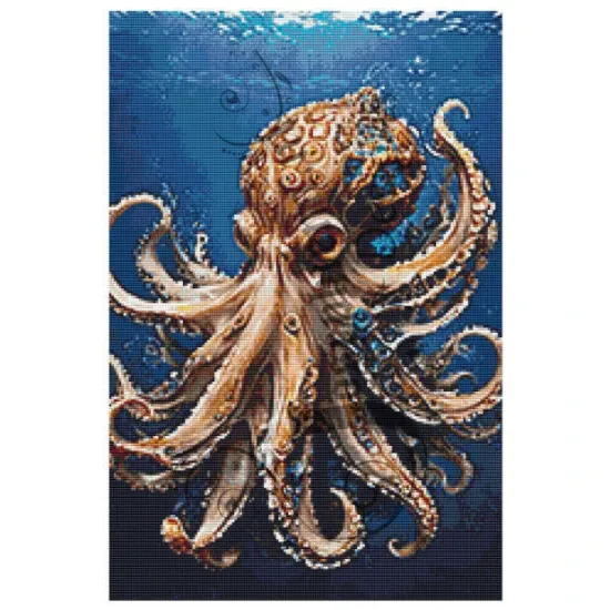 Afbeeldingen van Octopus - Diamond painting - Josephiena.nl - DP-085