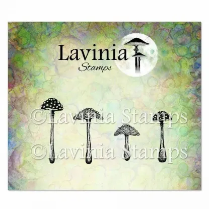 Afbeeldingen van Purple Cap Mushrooms  - Lavinia Stamps - LAV974