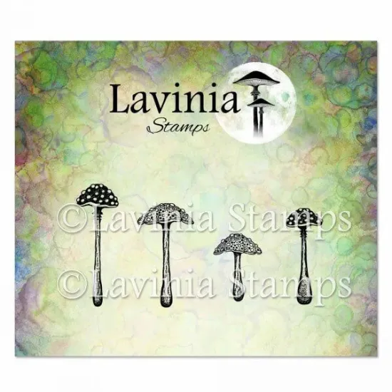 Afbeeldingen van Purple Cap Mushrooms  - Lavinia Stamps - LAV974