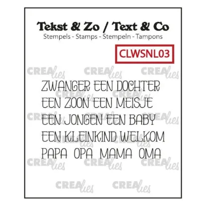 Afbeeldingen van Woordstrips Baby - Tekst & Co stempels