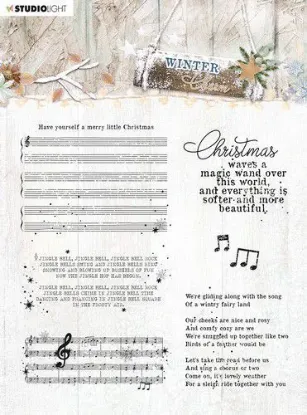 Afbeeldingen van Studio Light SL Clear Stamp Winter Charm nr.493