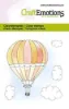Afbeeldingen van CraftEmotions clearstamps 6x7cm - Luchtballon en wolken