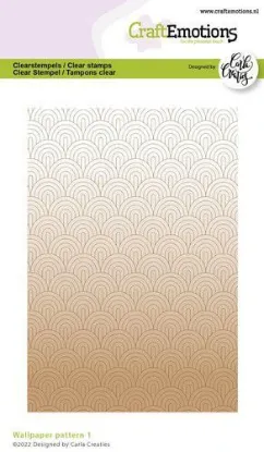 Afbeeldingen van CraftEmotions clearstamps A6 - wallpaper pattern 1 Carla Creaties