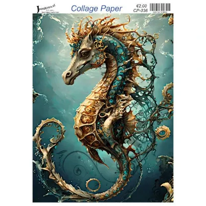 Afbeeldingen van Diep in de zee #1 - Josephiena's collage paper - CP-036