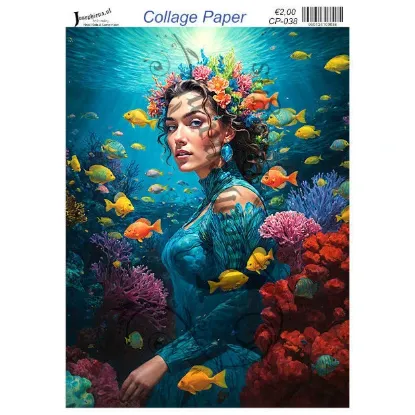Afbeeldingen van Diep in de zee #3 - Josephiena's collage paper - CP-038