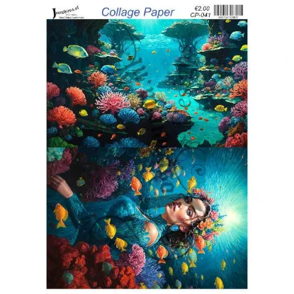 Afbeeldingen van Diep in de zee #6 - Josephiena's collage paper - CP-041