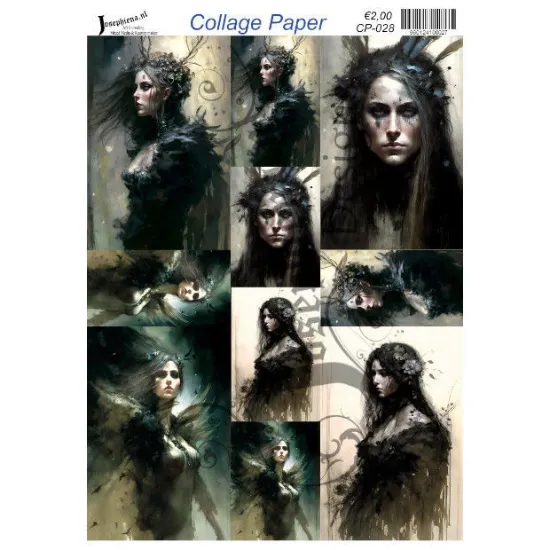 Afbeeldingen van Fallen Angel #7 - Josephiena's collage paper - CP-028