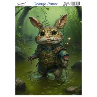 Afbeeldingen van Konijn in het moeras #2 - Josephiena's collage paper - CP-017