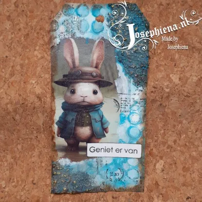 Afbeeldingen van Konijn in moeras #6 - Josephiena's collage paper - CP-021