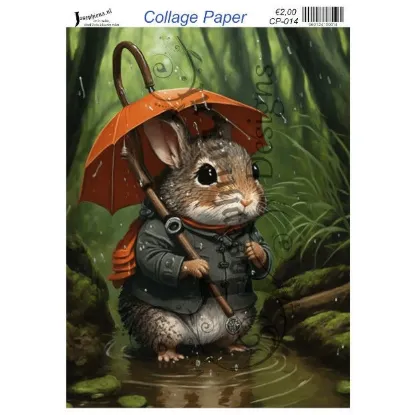 Afbeeldingen van Muis in het moeras - Josephiena's collage paper - CP-014