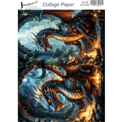 Afbeeldingen van Phoenix wolf 10 - Josephiena's collage paper - CP-154