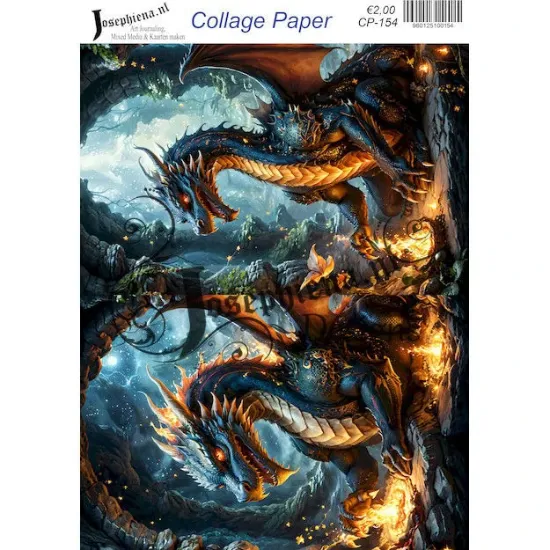 Afbeeldingen van Phoenix wolf 10 - Josephiena's collage paper - CP-154