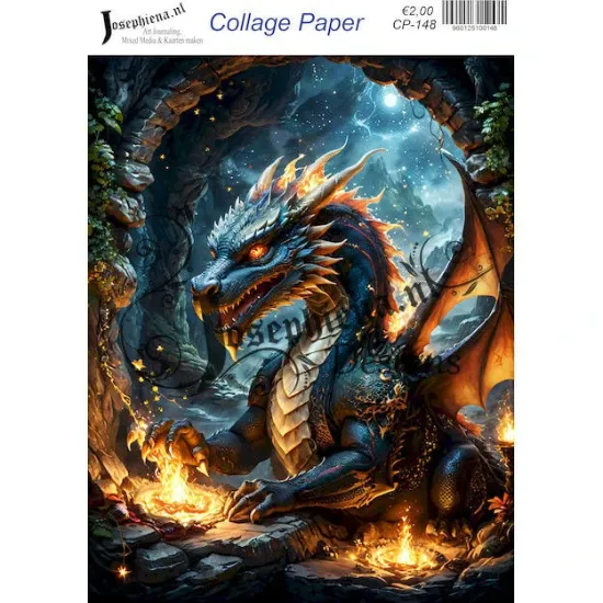 Afbeeldingen van Phoenix wolf 4 - Josephiena's collage paper - CP-148