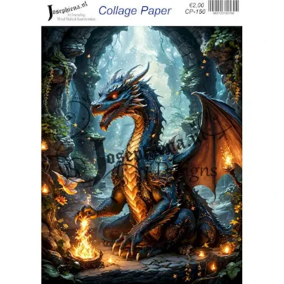 Afbeeldingen van Phoenix wolf 6 - Josephiena's collage paper - CP-150