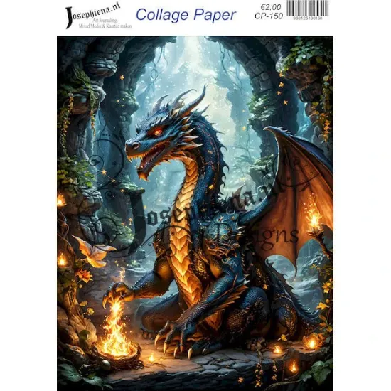 Afbeeldingen van Phoenix wolf 6 - Josephiena's collage paper - CP-150