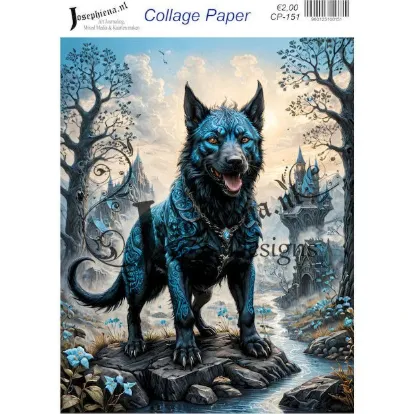 Afbeeldingen van Phoenix wolf 7 - Josephiena's collage paper - CP-151