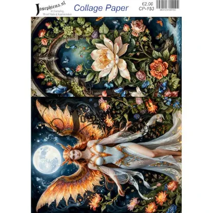 Afbeeldingen van Phoenix wolf 9 - Josephiena's collage paper - CP-153