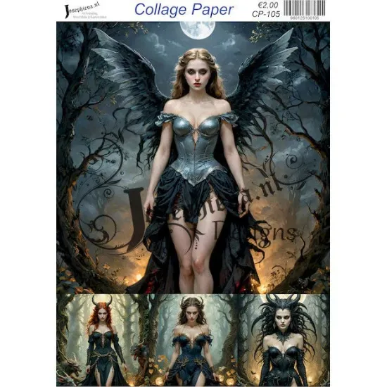 Afbeeldingen van She devil 2 - Josephiena's collage paper - CP-105