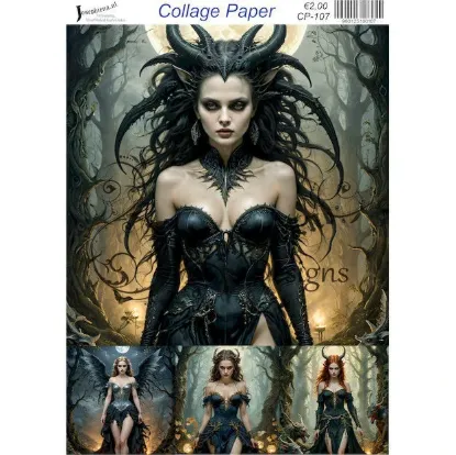 Afbeeldingen van She devil 4 - Josephiena's collage paper - CP-107