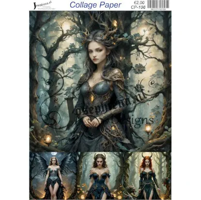 Afbeeldingen van She devil 5 - Josephiena's collage paper - CP-108