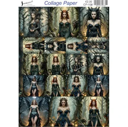 Afbeeldingen van She devil 6 - Josephiena's collage paper - CP-109