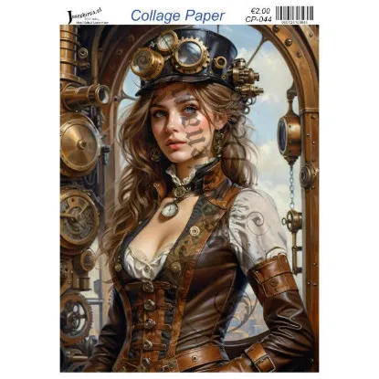 Afbeeldingen van Steampunk people #2 - Josephiena's collage paper - CP-044