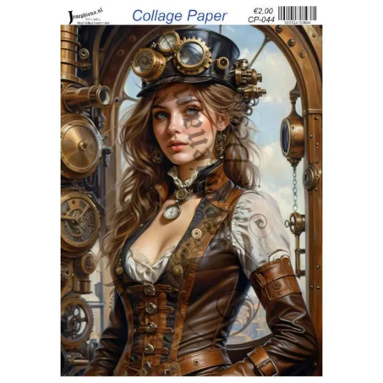 Afbeeldingen van Steampunk people #2 - Josephiena's collage paper - CP-044
