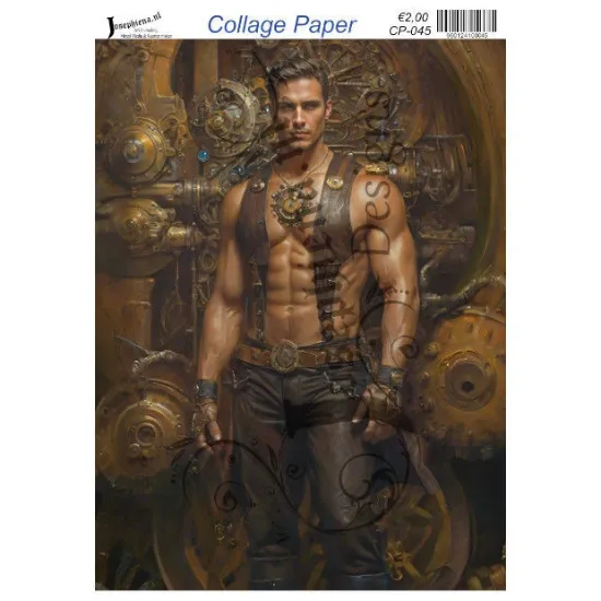 Afbeeldingen van Steampunk people #3 - Josephiena's collage paper - CP-045