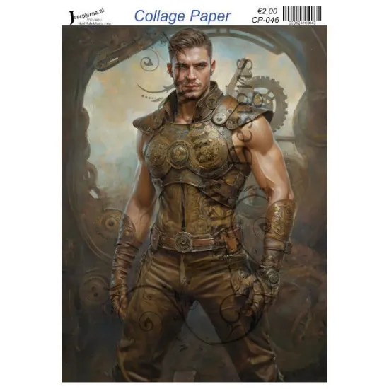 Afbeeldingen van Steampunk people #4 - Josephiena's collage paper - CP-046