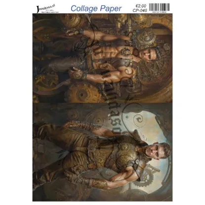Afbeeldingen van Steampunk people #6 - Josephiena's collage paper - CP-048