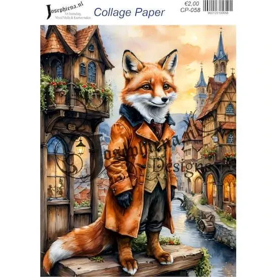 Afbeeldingen van Steampunk Travel #9 - Josephiena's collage paper - CP-058