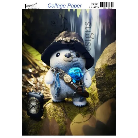 Afbeeldingen van Time travel #2 - Josephiena's collage paper - CP-009