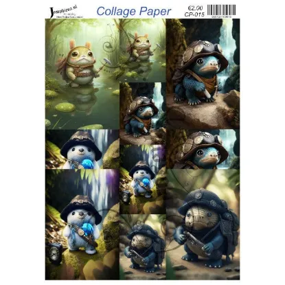 Afbeeldingen van Time travel #7 - Josephiena's collage paper - CP-015