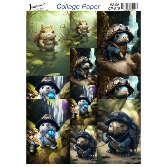 Afbeeldingen van Time travel #7 - Josephiena's collage paper - CP-015