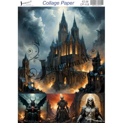 Afbeeldingen van To hell 1 - Josephiena's collage paper - CP-115