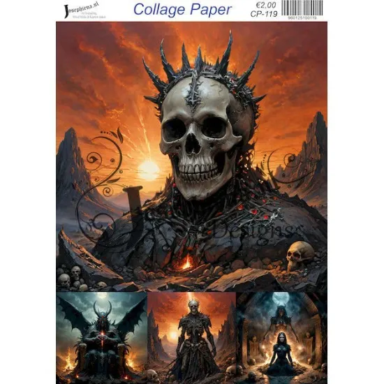 Afbeeldingen van To hell 5 - Josephiena's collage paper - CP-119