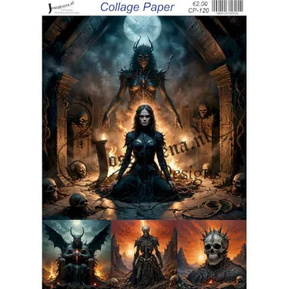 Afbeeldingen van To hell 6 - Josephiena's collage paper - CP-120