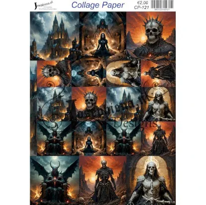 Afbeeldingen van To hell 7 - Josephiena's collage paper - CP-121