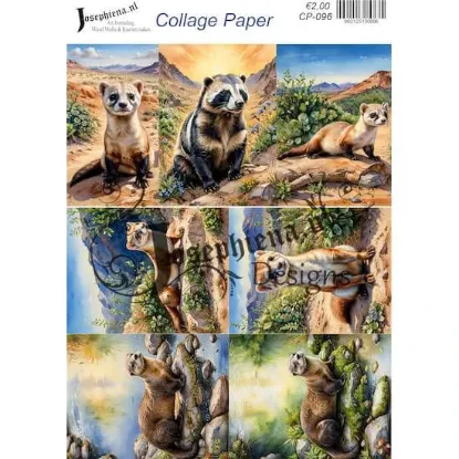 Afbeeldingen van Wild life #11 - Josephiena's collage paper - CP-096