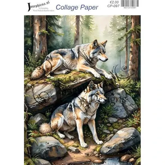 Afbeeldingen van Wild life #12 - Josephiena's collage paper - CP-097