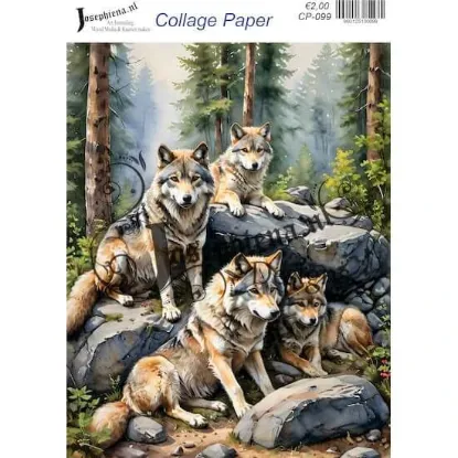 Afbeeldingen van Wild life #14 - Josephiena's collage paper - CP-099