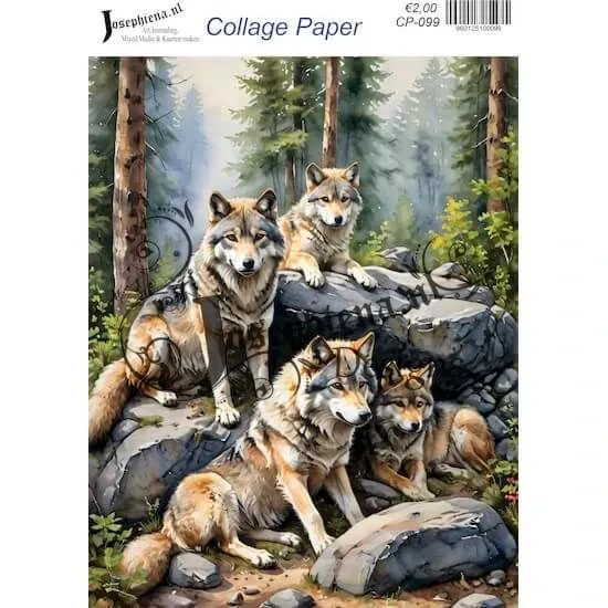 Afbeeldingen van Wild life #14 - Josephiena's collage paper - CP-099
