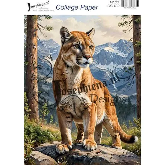 Afbeeldingen van Wild life #15 - Josephiena's collage paper - CP-100