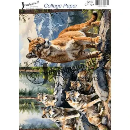 Afbeeldingen van Wild life #16 - Josephiena's collage paper - CP-101