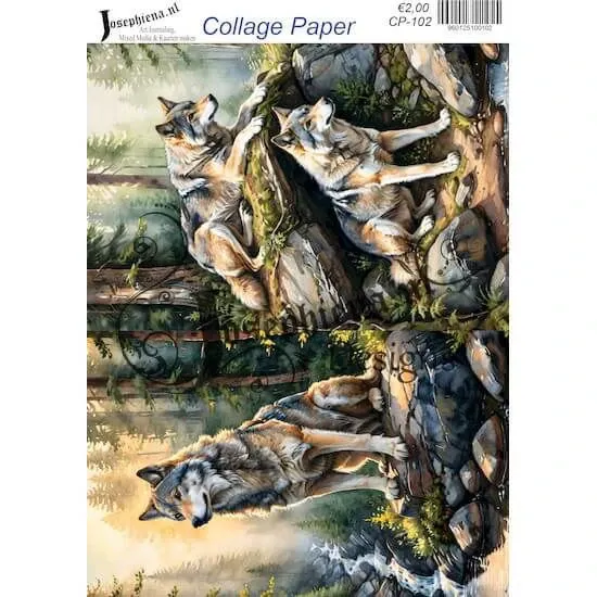 Afbeeldingen van Wild life #17 - Josephiena's collage paper - CP-102