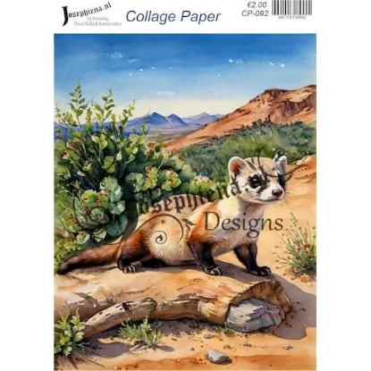 Afbeeldingen van Wild life #7 - Josephiena's collage paper - CP-092