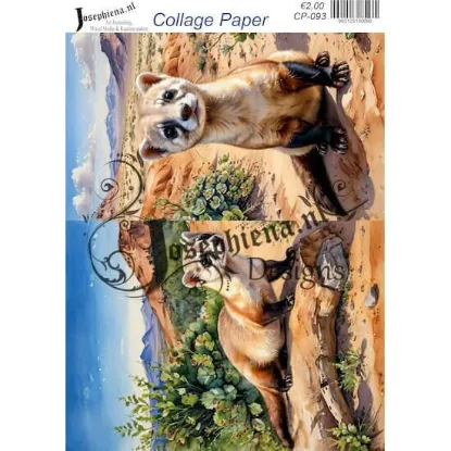 Afbeeldingen van Wild life #8 - Josephiena's collage paper - CP-093