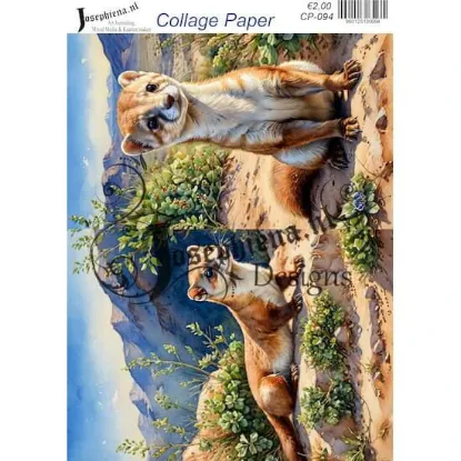 Afbeeldingen van Wild life #9 - Josephiena's collage paper - CP-094